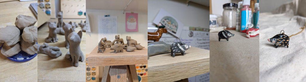 Sculpting clay animals steps 
