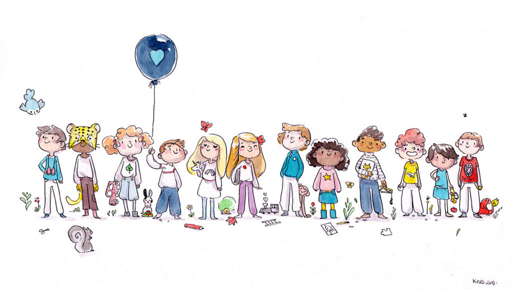 illustration aquarelle enfants