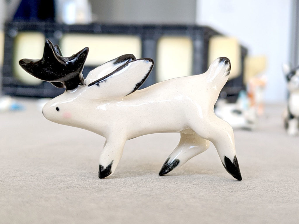 jackalope porcelaine