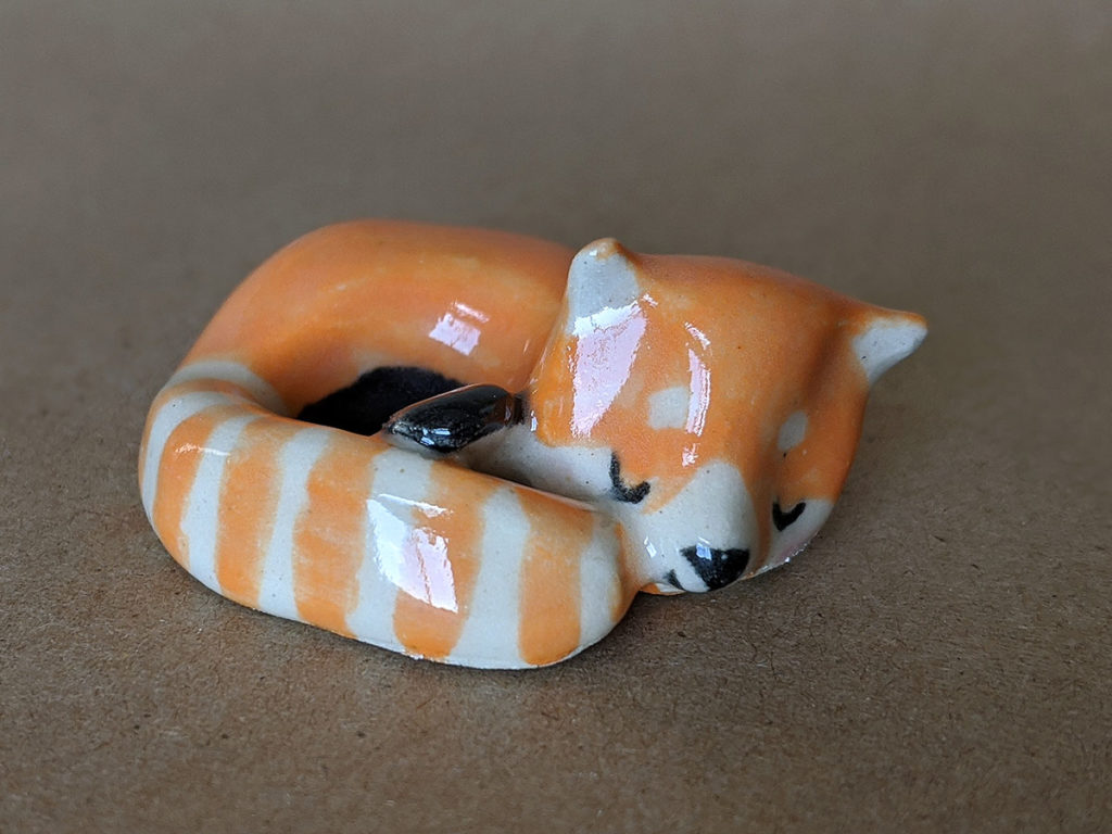 ceramics red panda