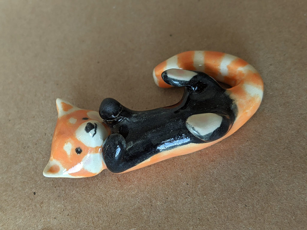 ceramics red panda