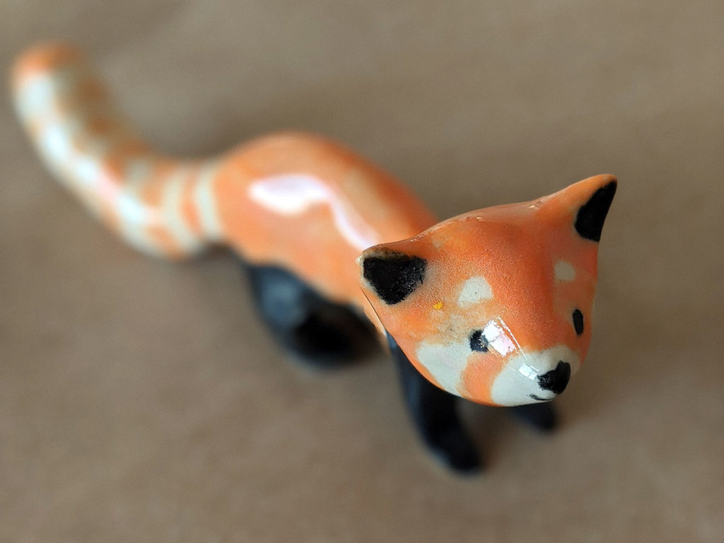 ceramics red panda