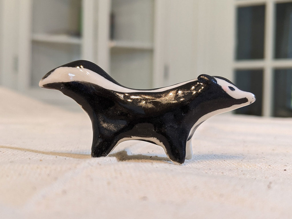 mouffette porcelaine