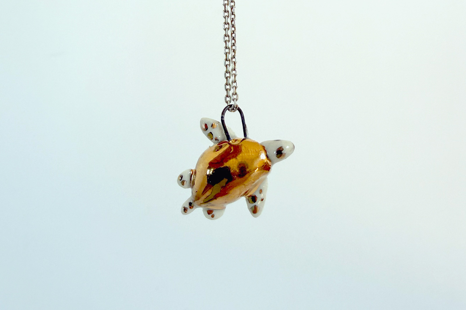 Porcelain Pendant - Tiny Turtle