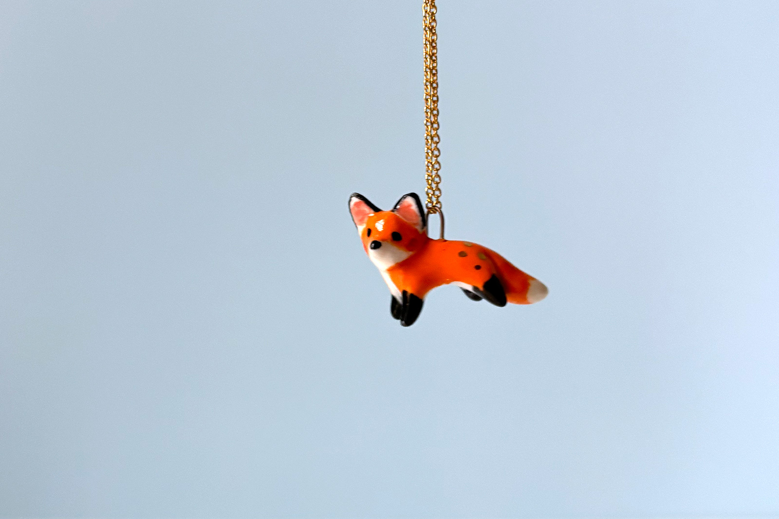Alternative view of Pendant - Red Fox and Gold