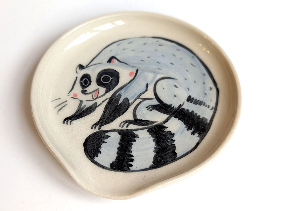 raccoon spoon rest