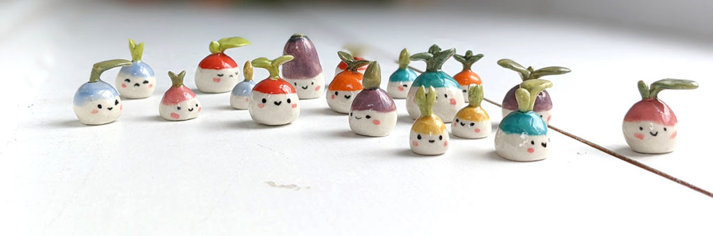 sous glacures sur porcelaine multicolores