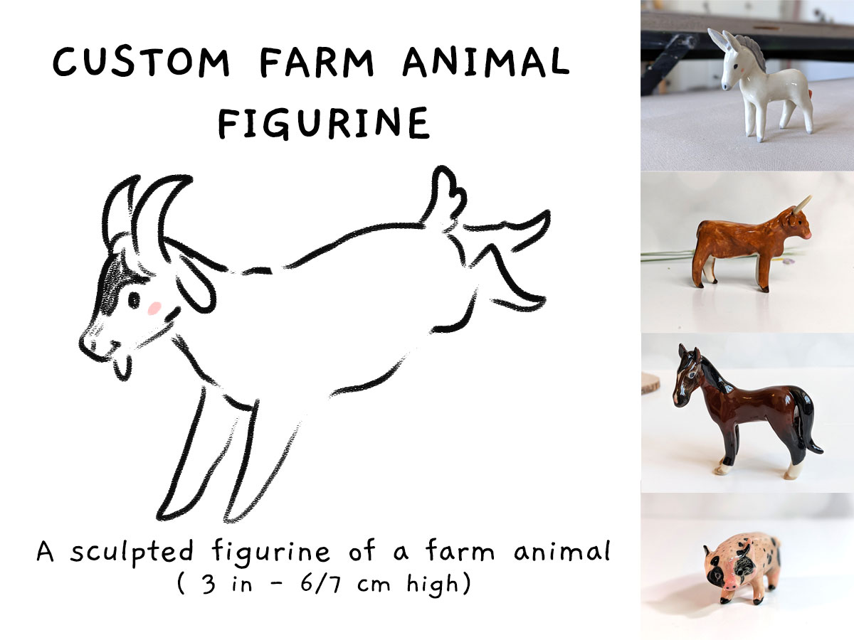 Alternative view of Custom Animal Figurine - Preorder