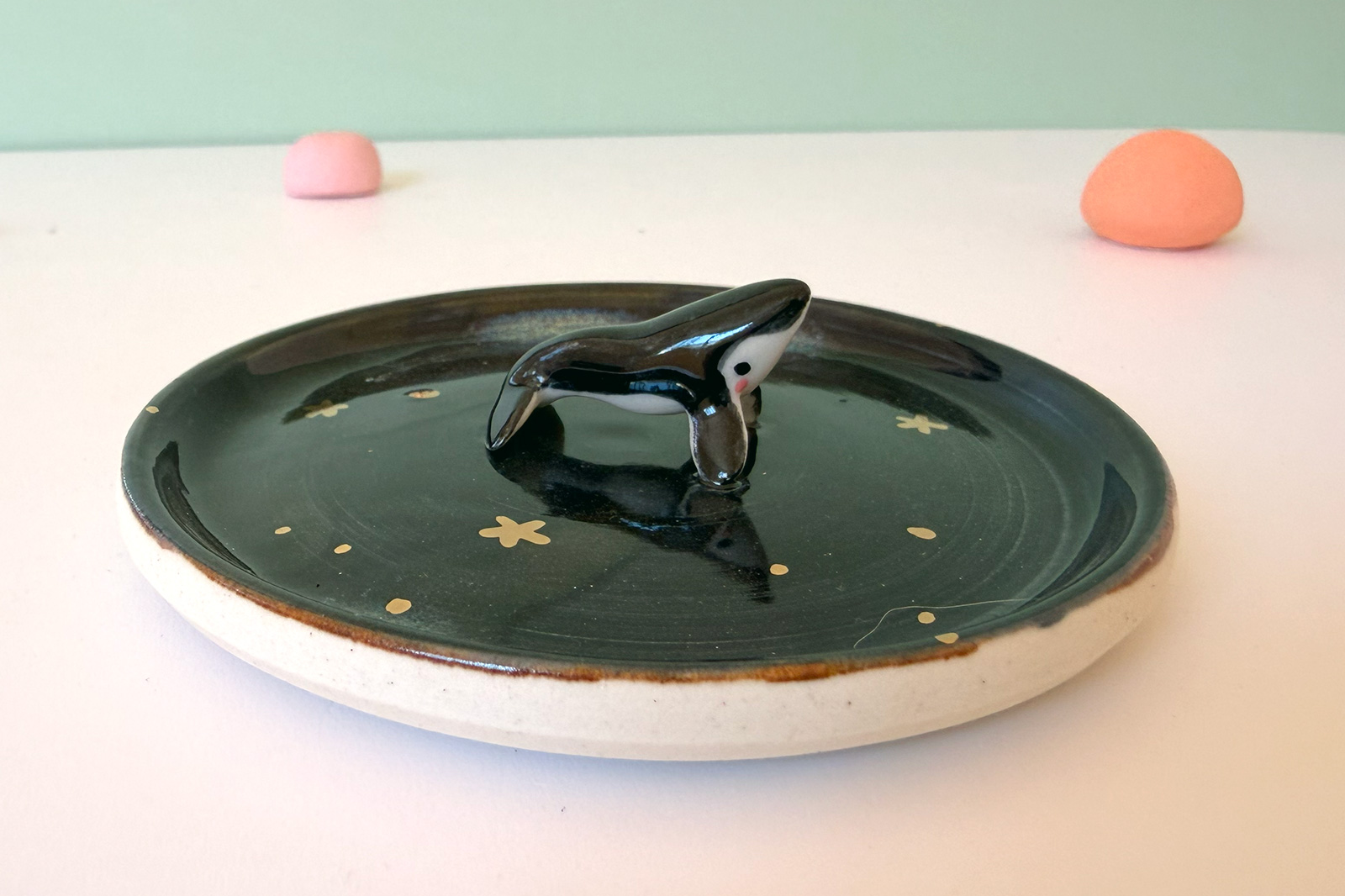 Alternative view of Porcelain Jewelry Tray : Whale