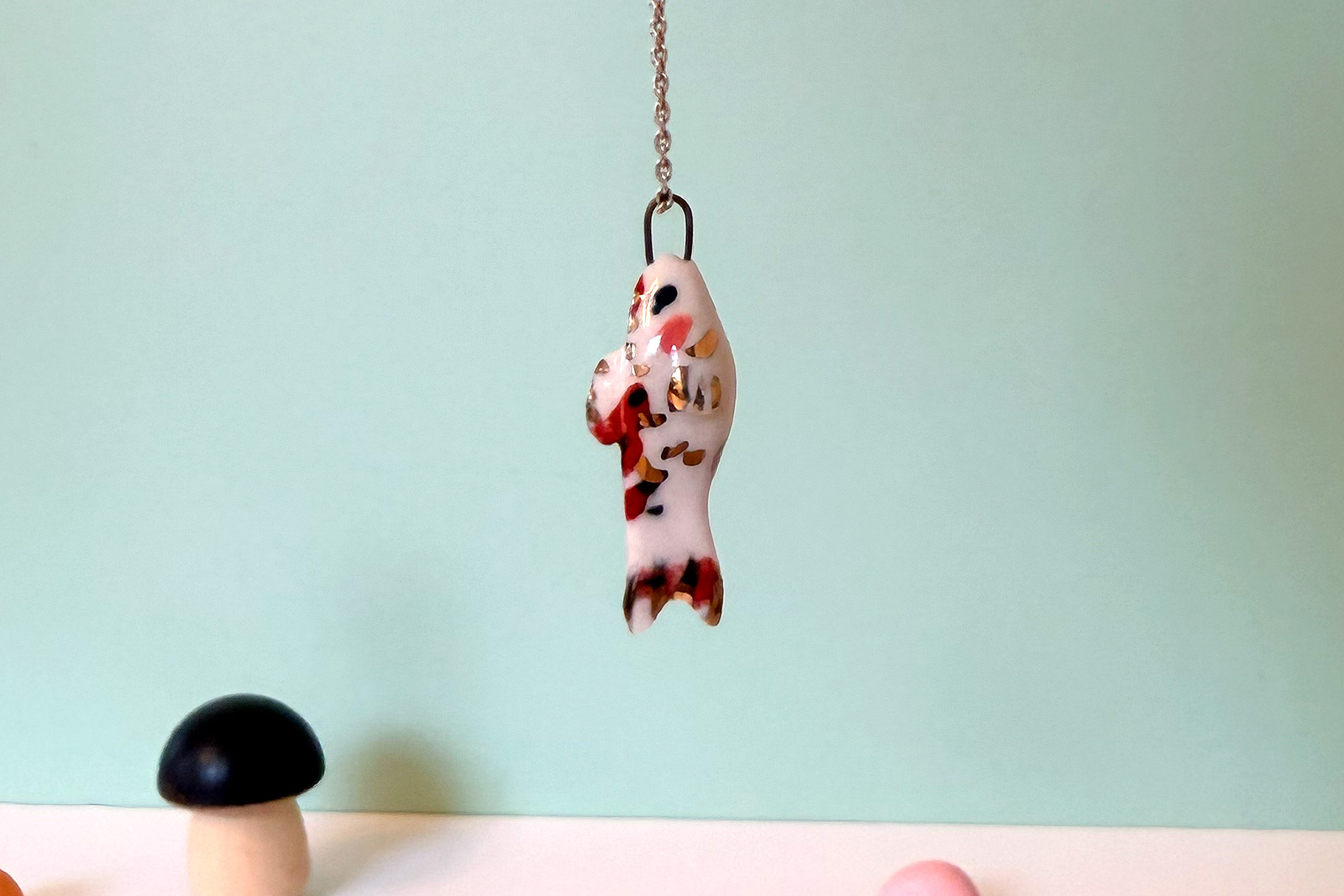 Ceramic pendant : Koi Carp