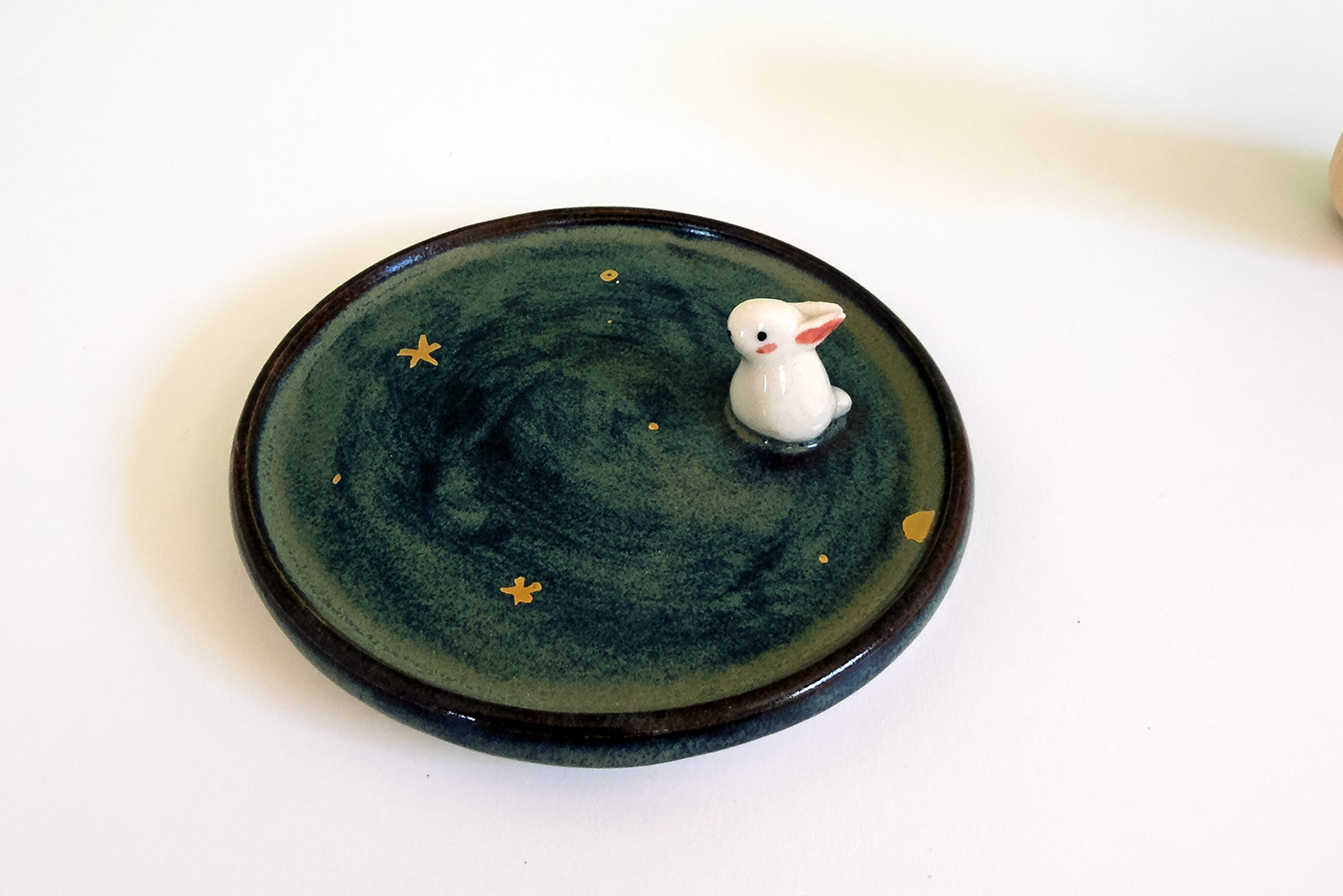 Alternative view of Porcelain Jewelry Tray : Bunny