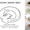 custom spoon rest piece