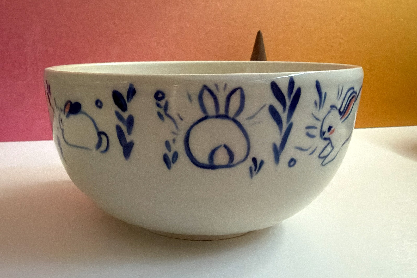 Bowl - Blue Bunnies - Image 4