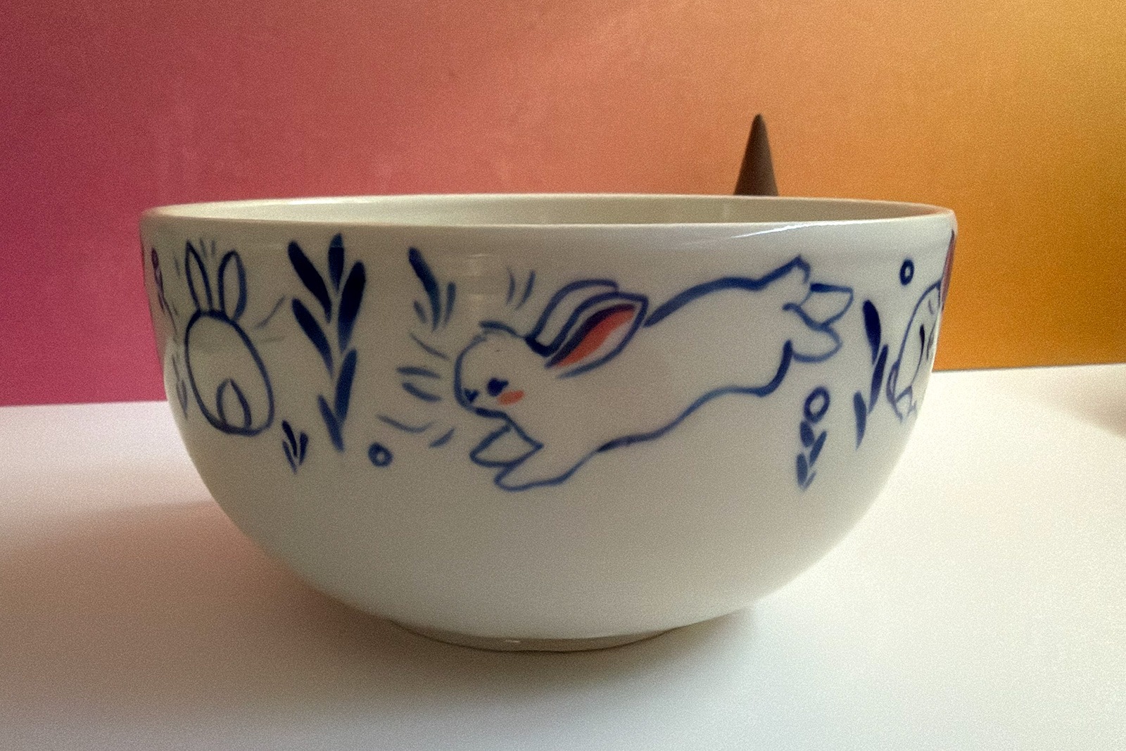 Bowl - Blue Bunnies - Image 3