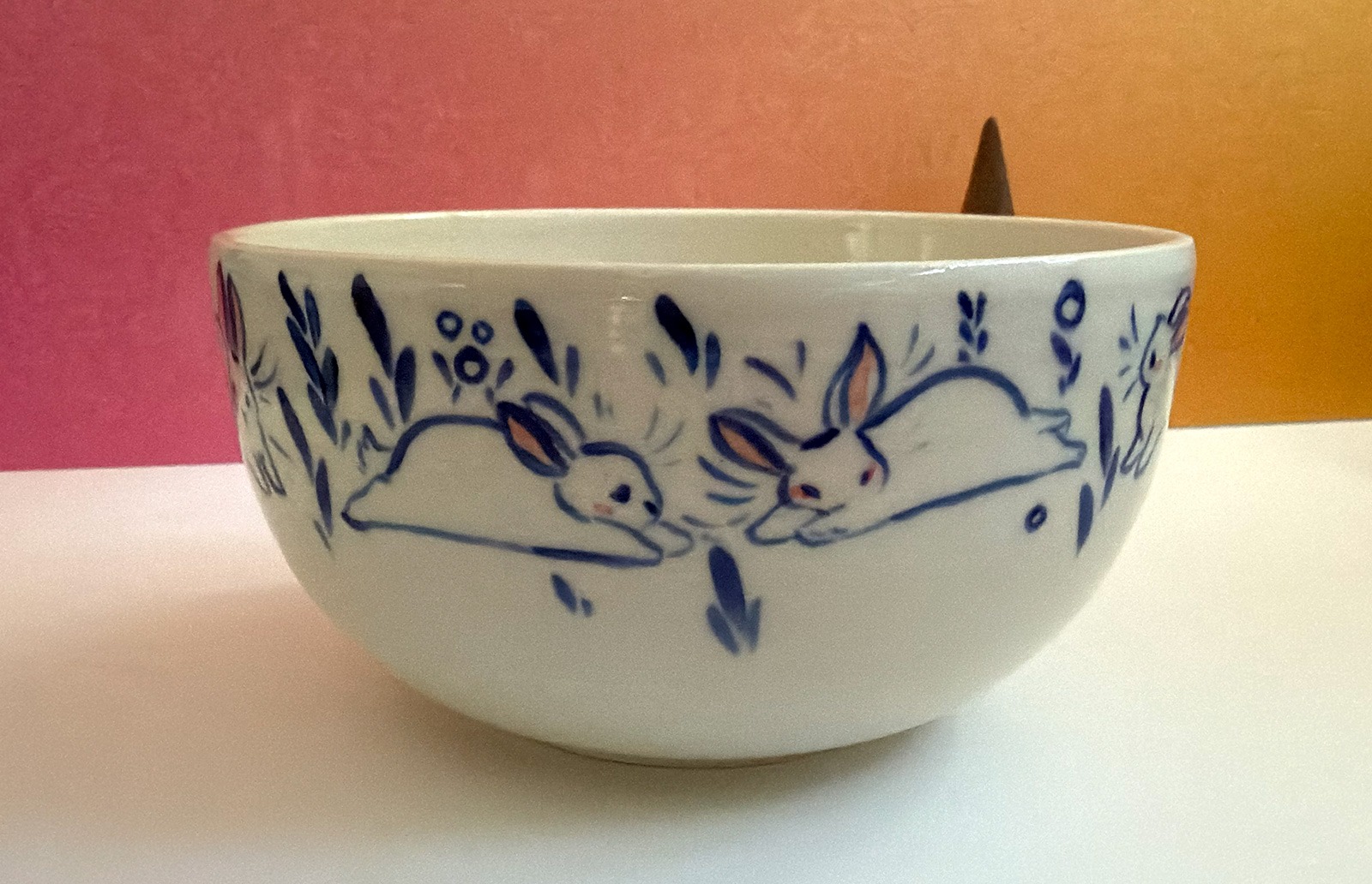 Bowl - Blue Bunnies