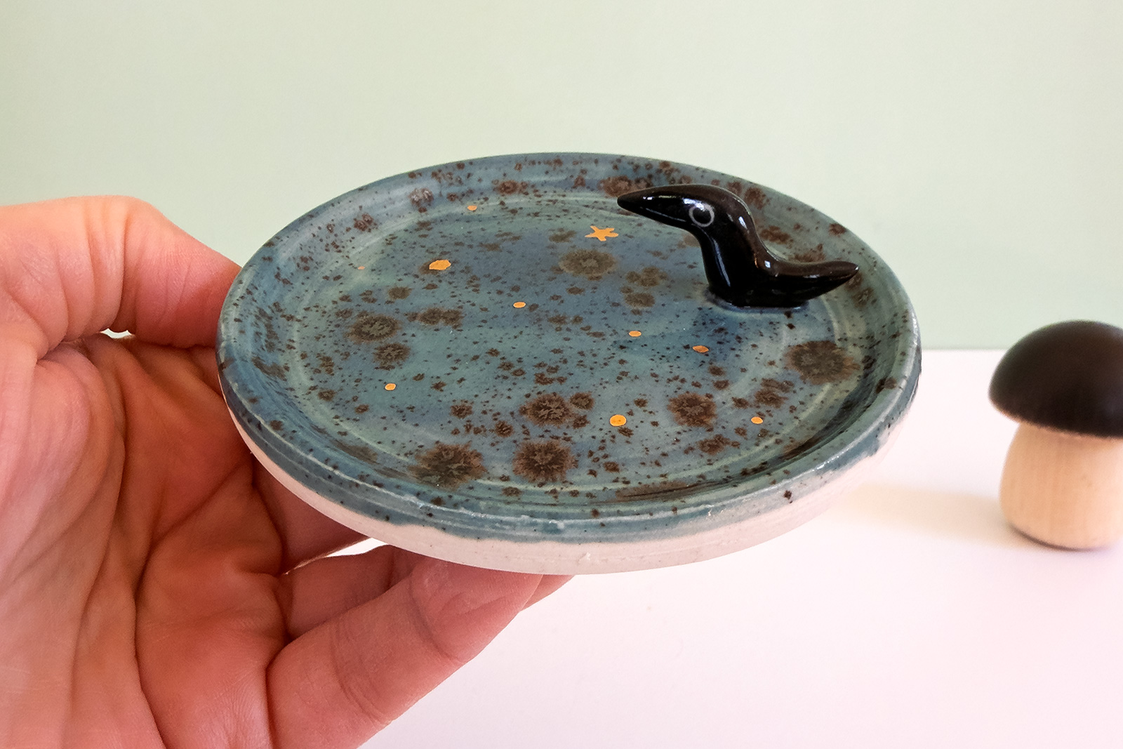 Alternative view of Jewelry Dish - Crow