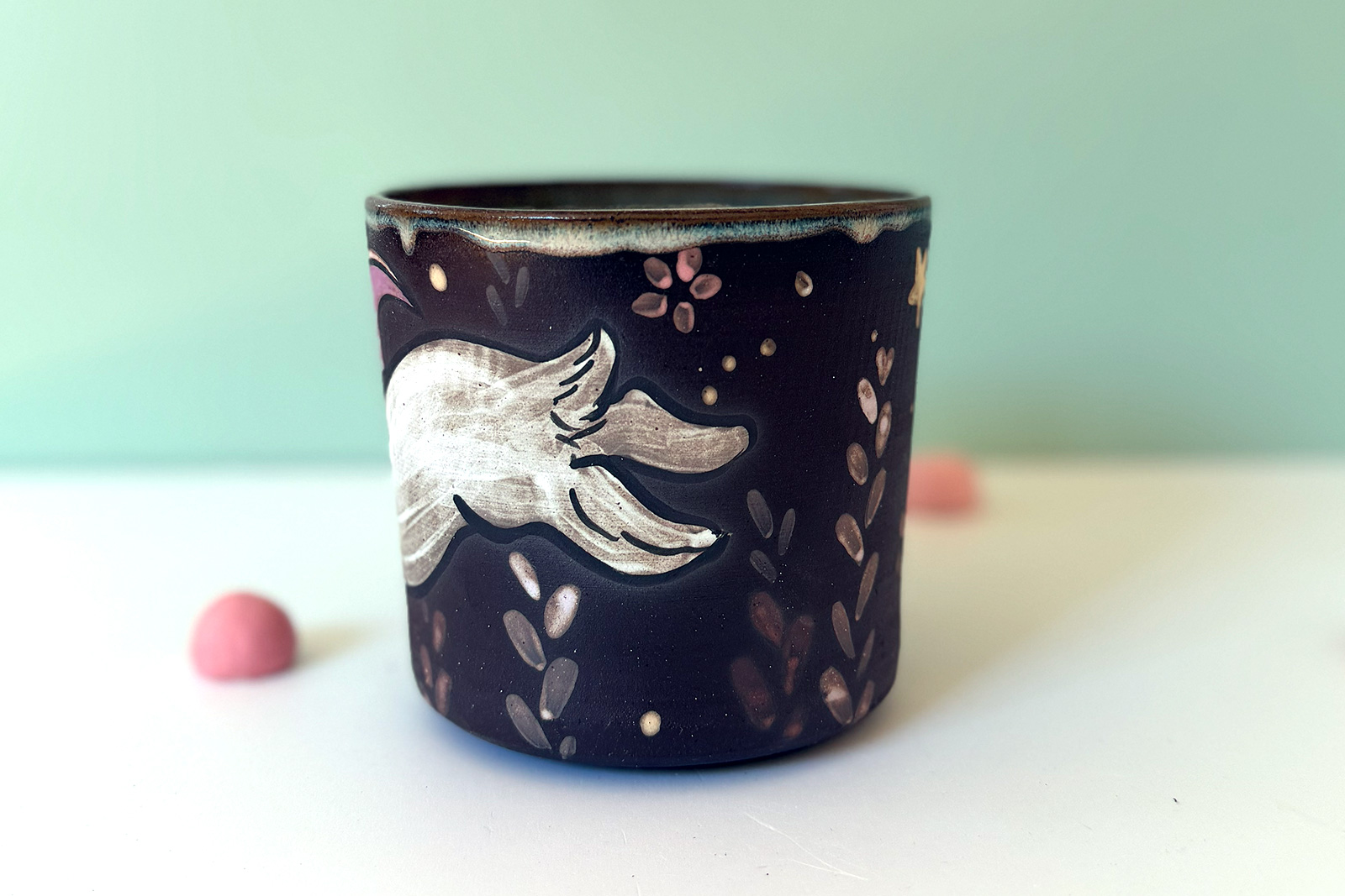 Alternative view of Mug - Black Stoneware : Jackalope
