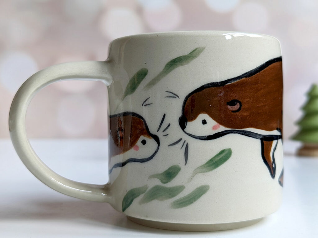 Mug loutres amoureuses