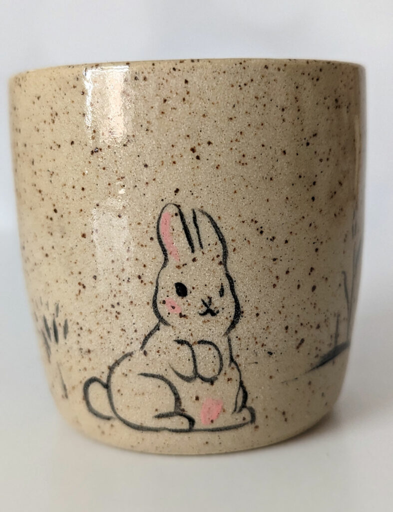 dog and bunny cup