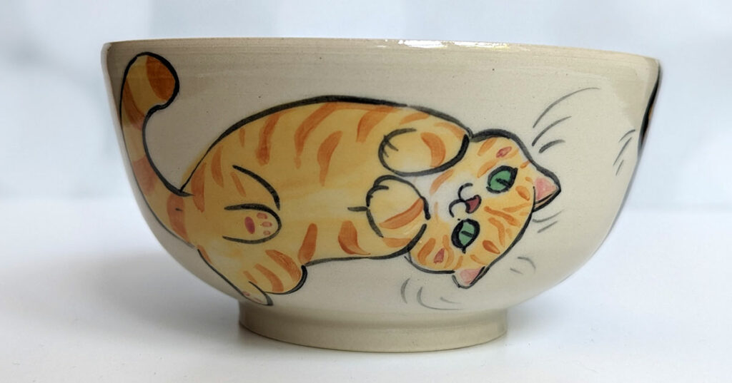 three cats bowl