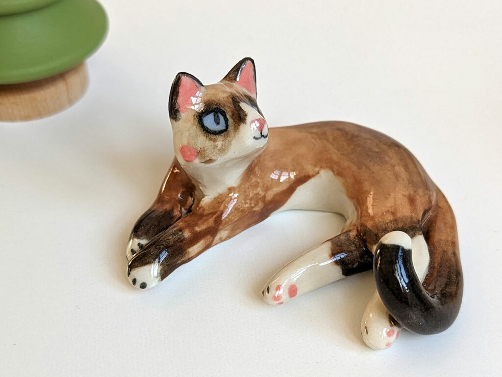 custom cat portrait seal point