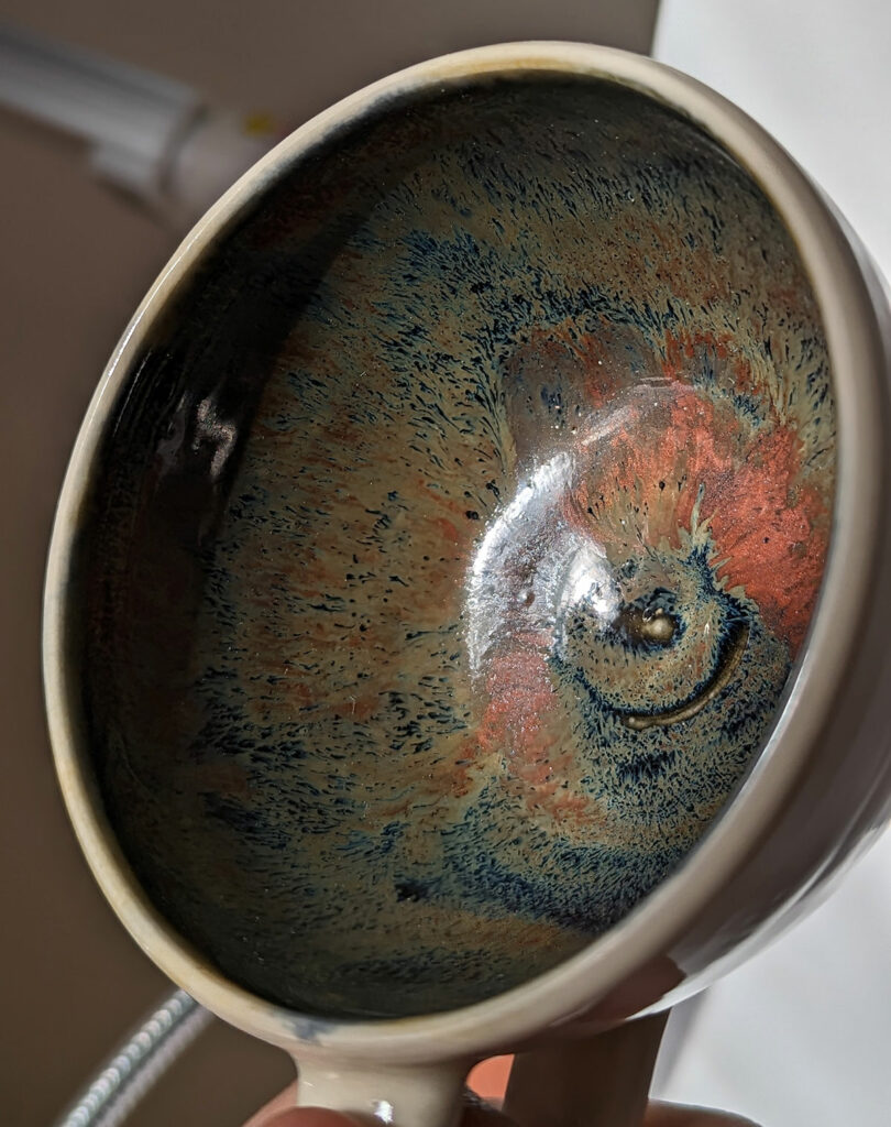 a special inside glaze was requested for this order
