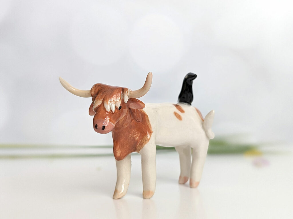 Highland cow figurine