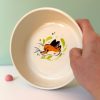 red fox plate cute handmade ceramics by kness