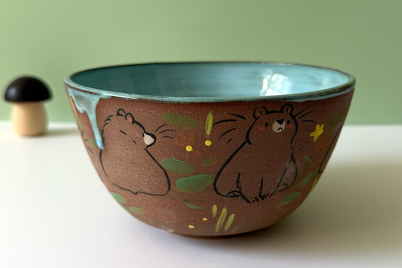 Alternative view of Bowl - Stoneware - Bears