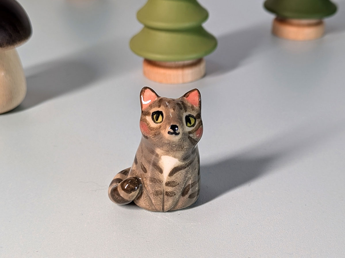 Alternative view of Commission - Whiskers Vase