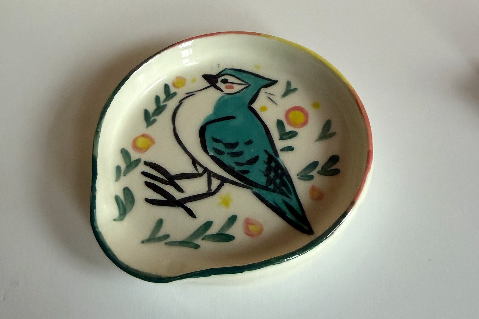 Alternative view of Spoon Rest - Blue Jay