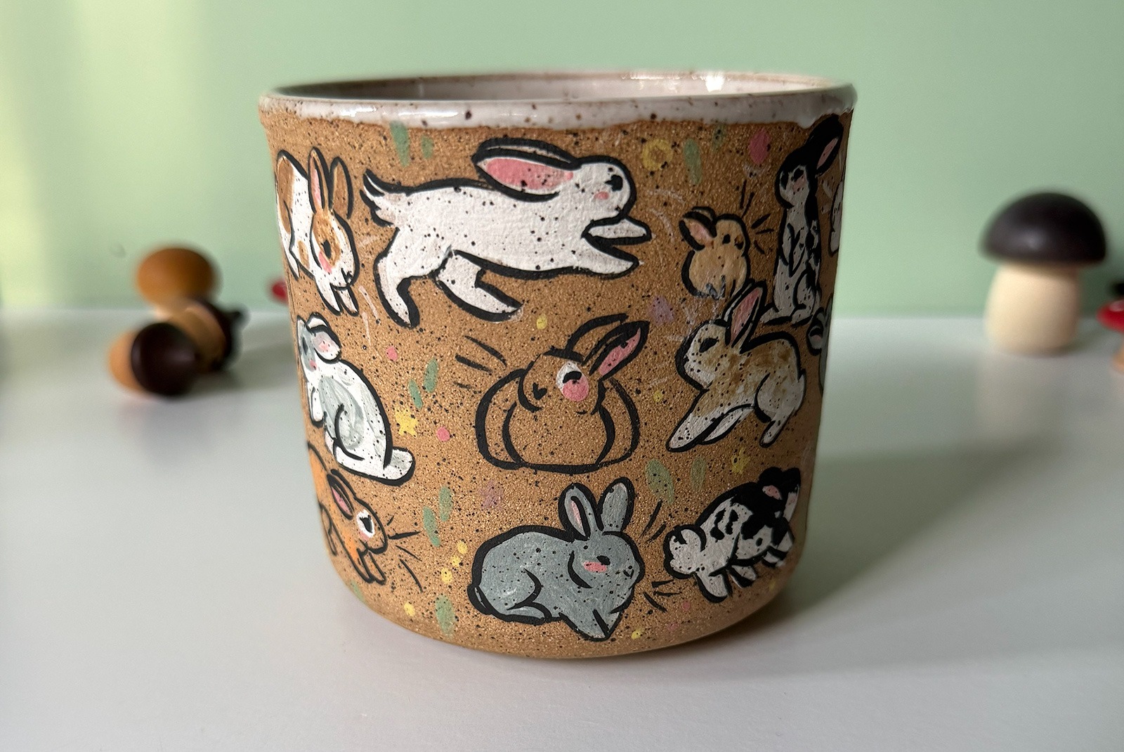 Cup Speckled : Too Many Bunnies