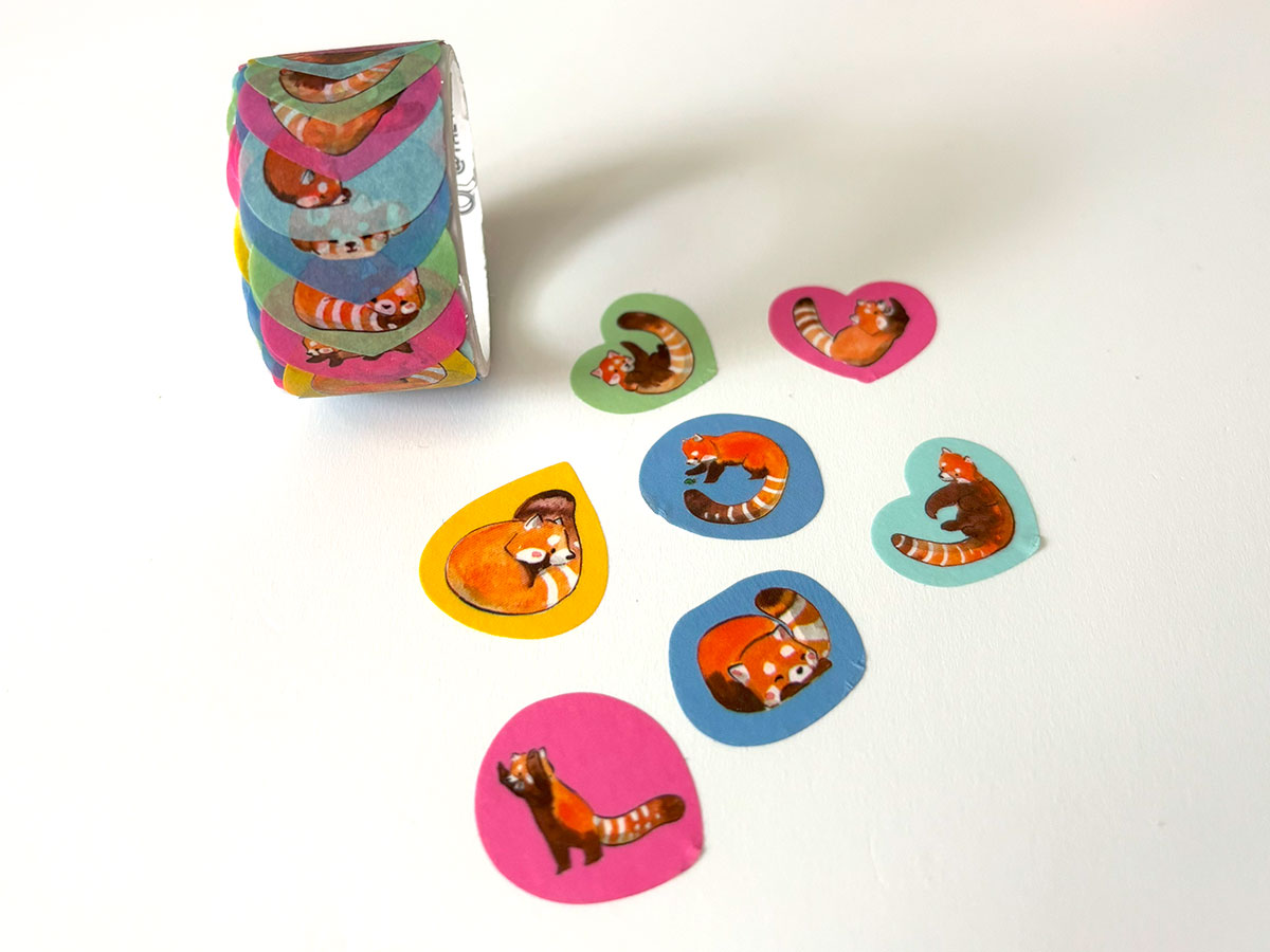 Washi Stickers - Panda Roux