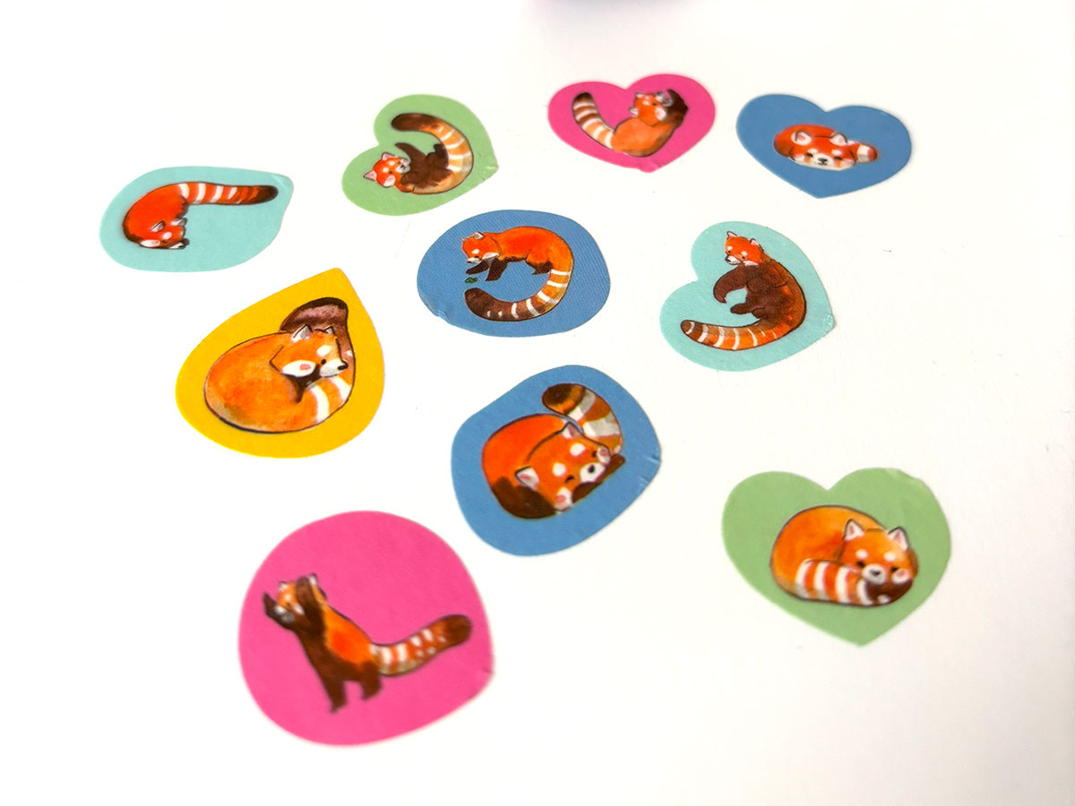 Alternative view of Washi Stickers - Panda Roux