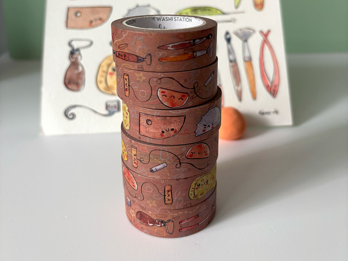Alternative view of Washi Tape - Pottery