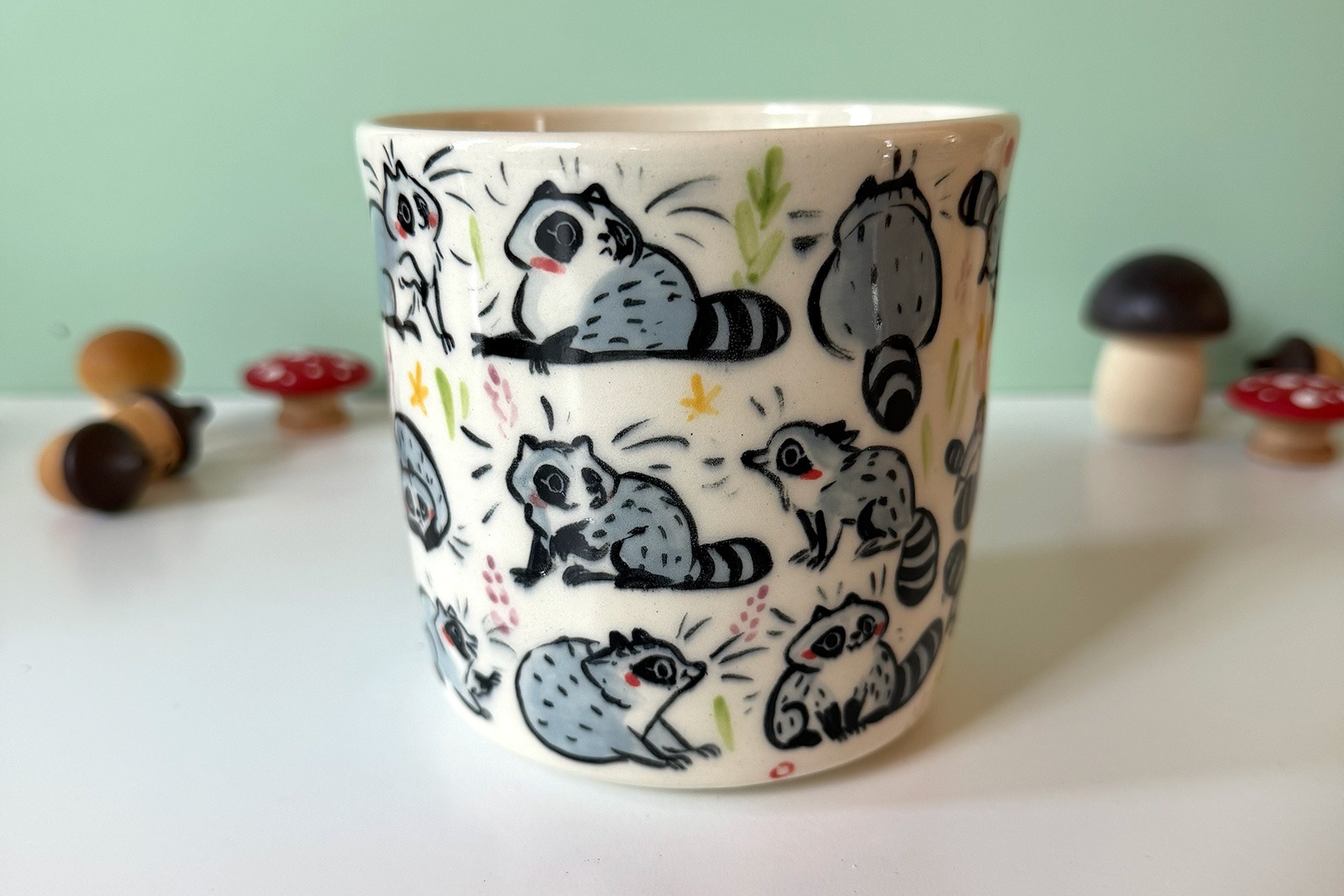 Alternative view of Cup : Too Many Raccoons