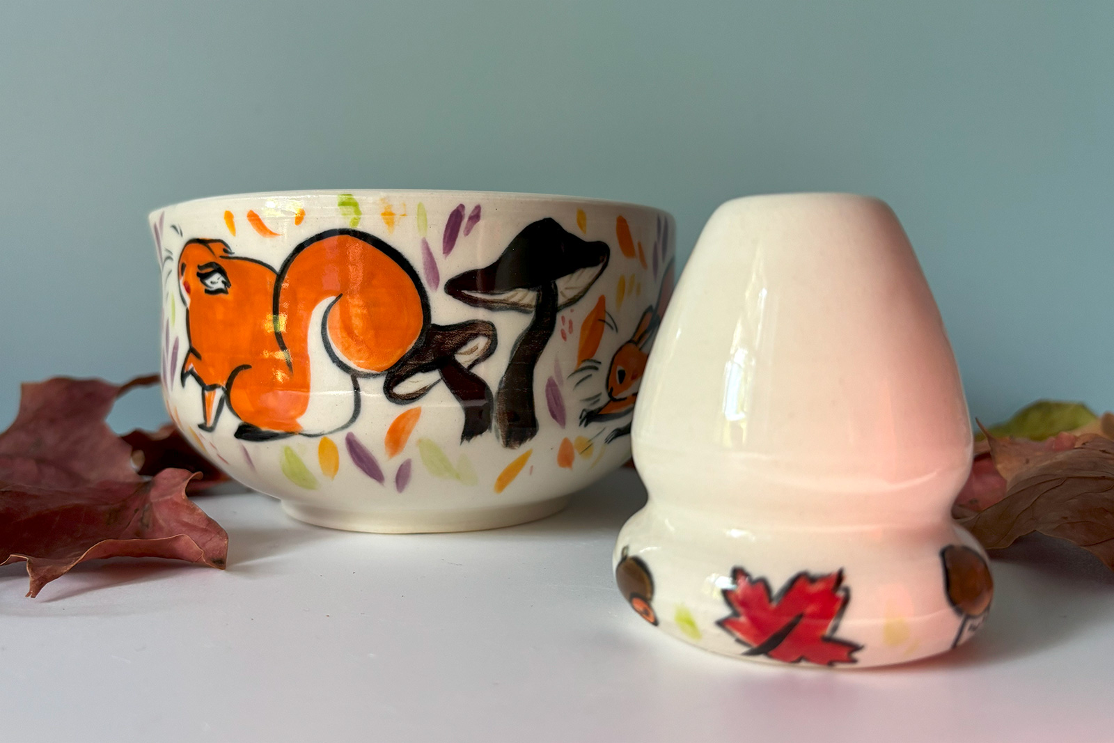 Alternative view of Set Matcha - Fall Squirrels