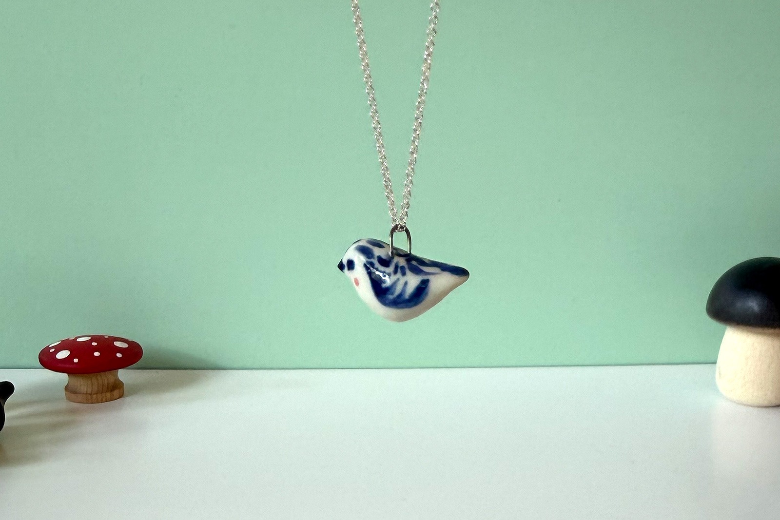 Alternative view of Pendant - Tattooed Bird