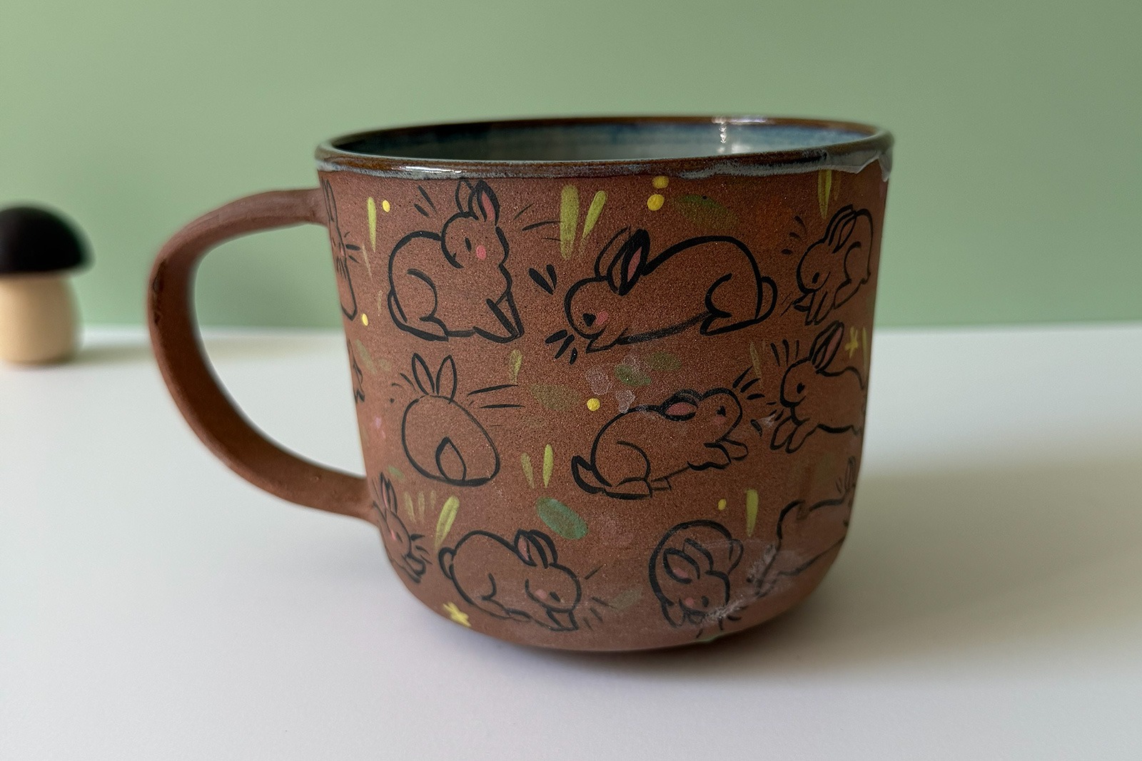 Mug - Red - Too Many Bunnies