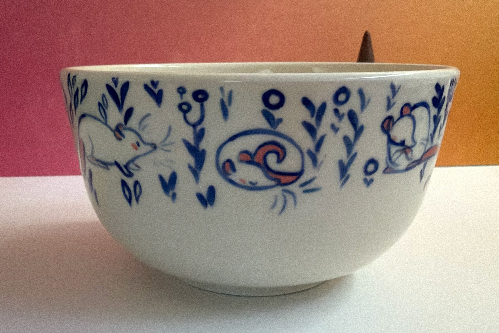 Alternative view of Bowl - Blue Rats