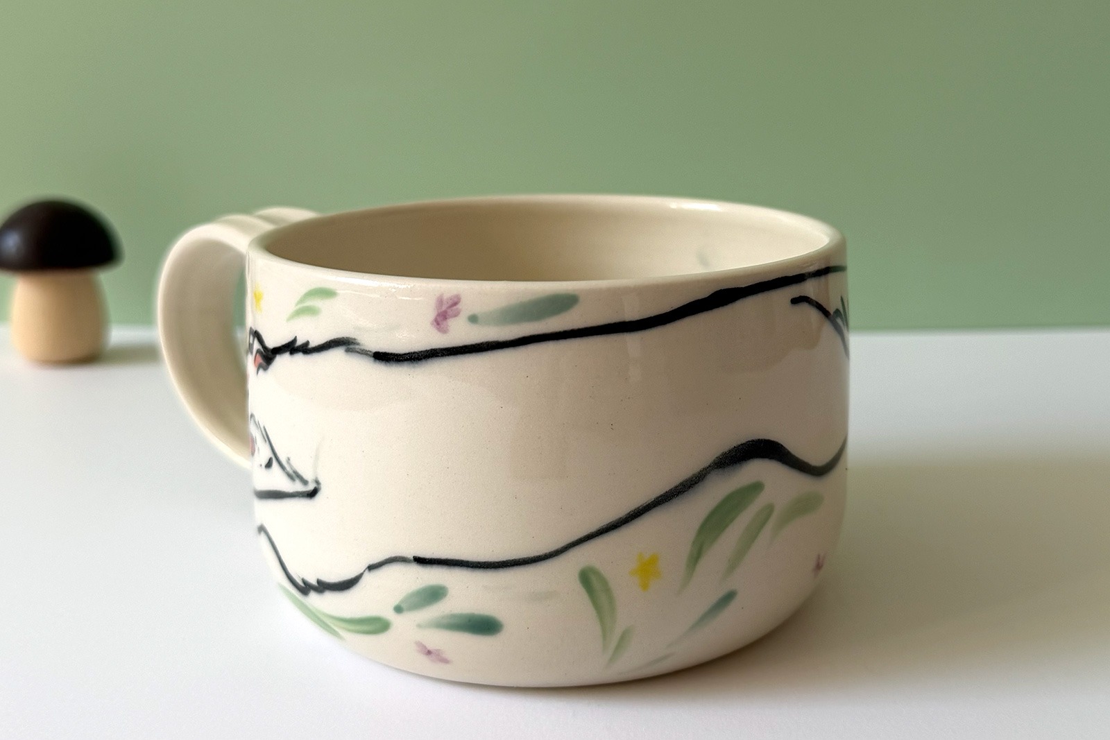 Alternative view of Latte Mug - Borzoi