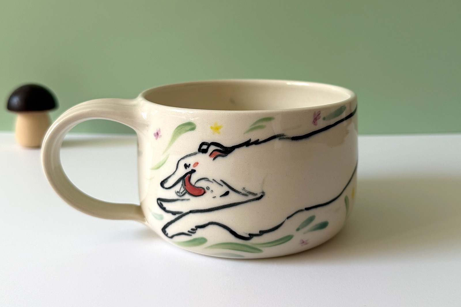 Latte Mug - Borzoi