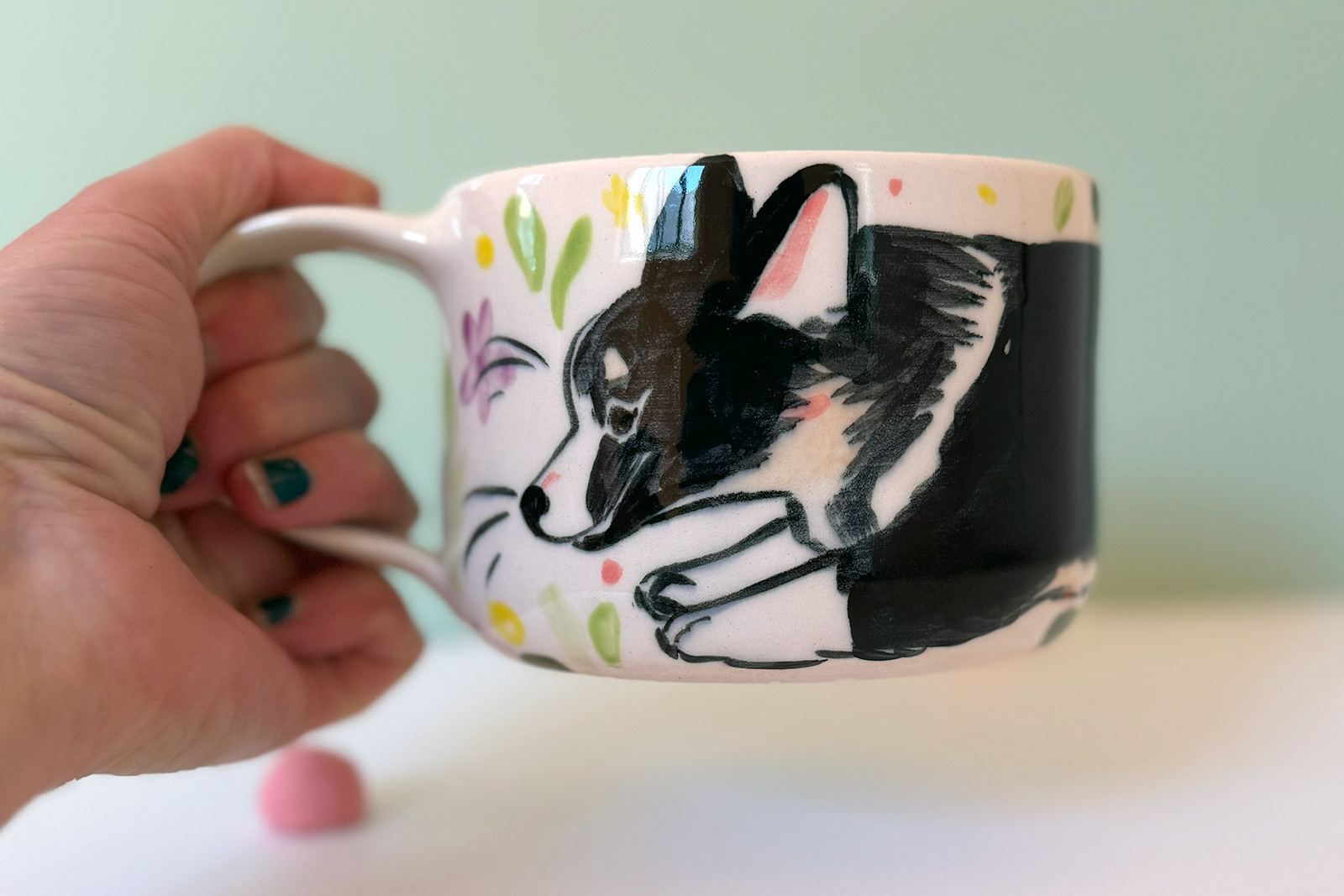Latte Mug - Cardigan Corgi Tricolor