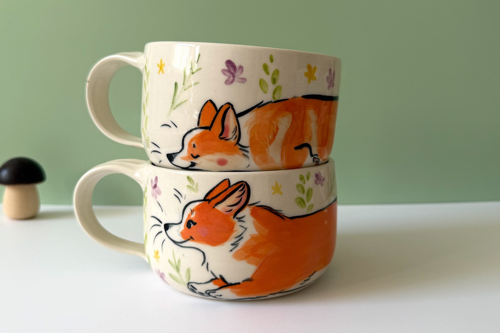 Custom Ceramic Latte Mug - Corgi - Preorder - Image 8
