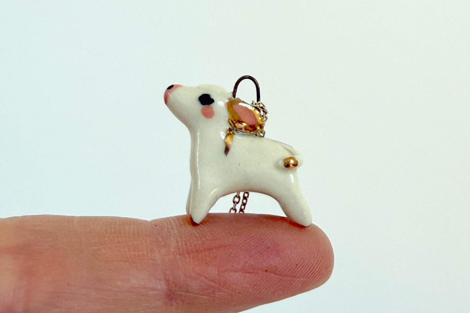 Pendant - White Donkey
