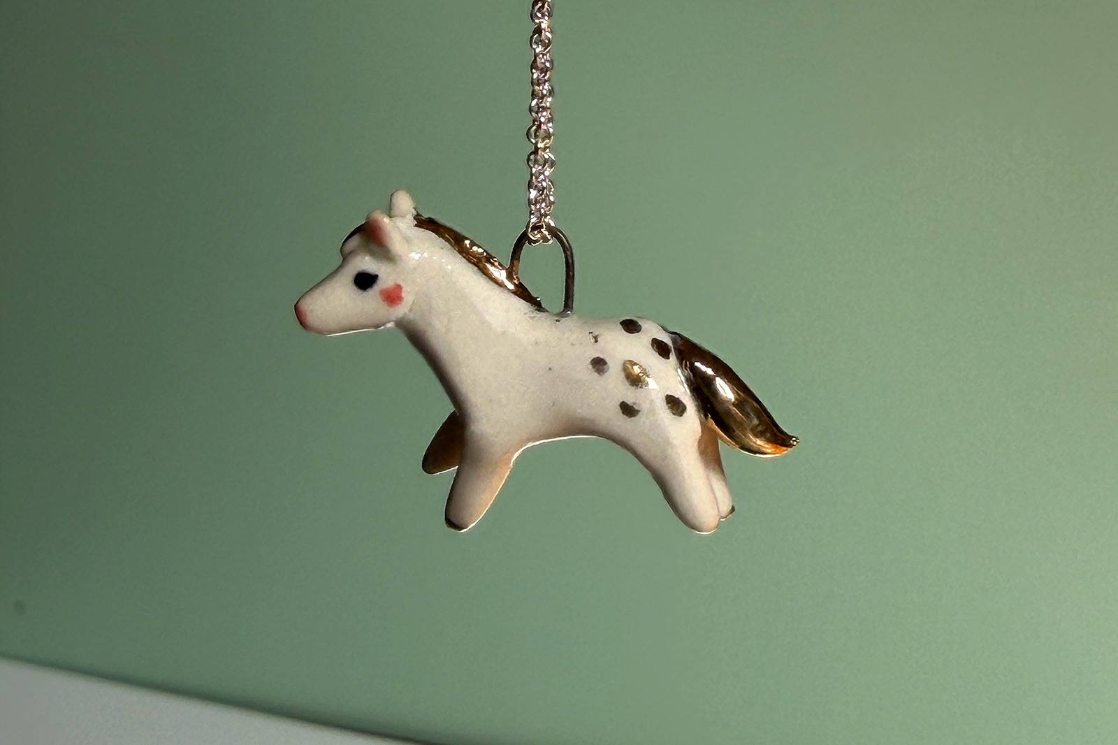 Porcelain Pendant - Horse
