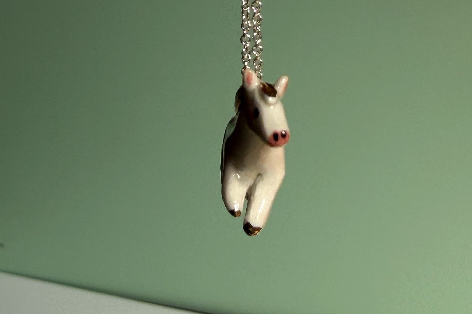 Alternative view of Porcelain Pendant - Horse