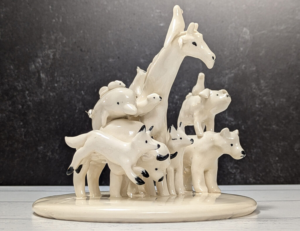 finished porcelain sculpture