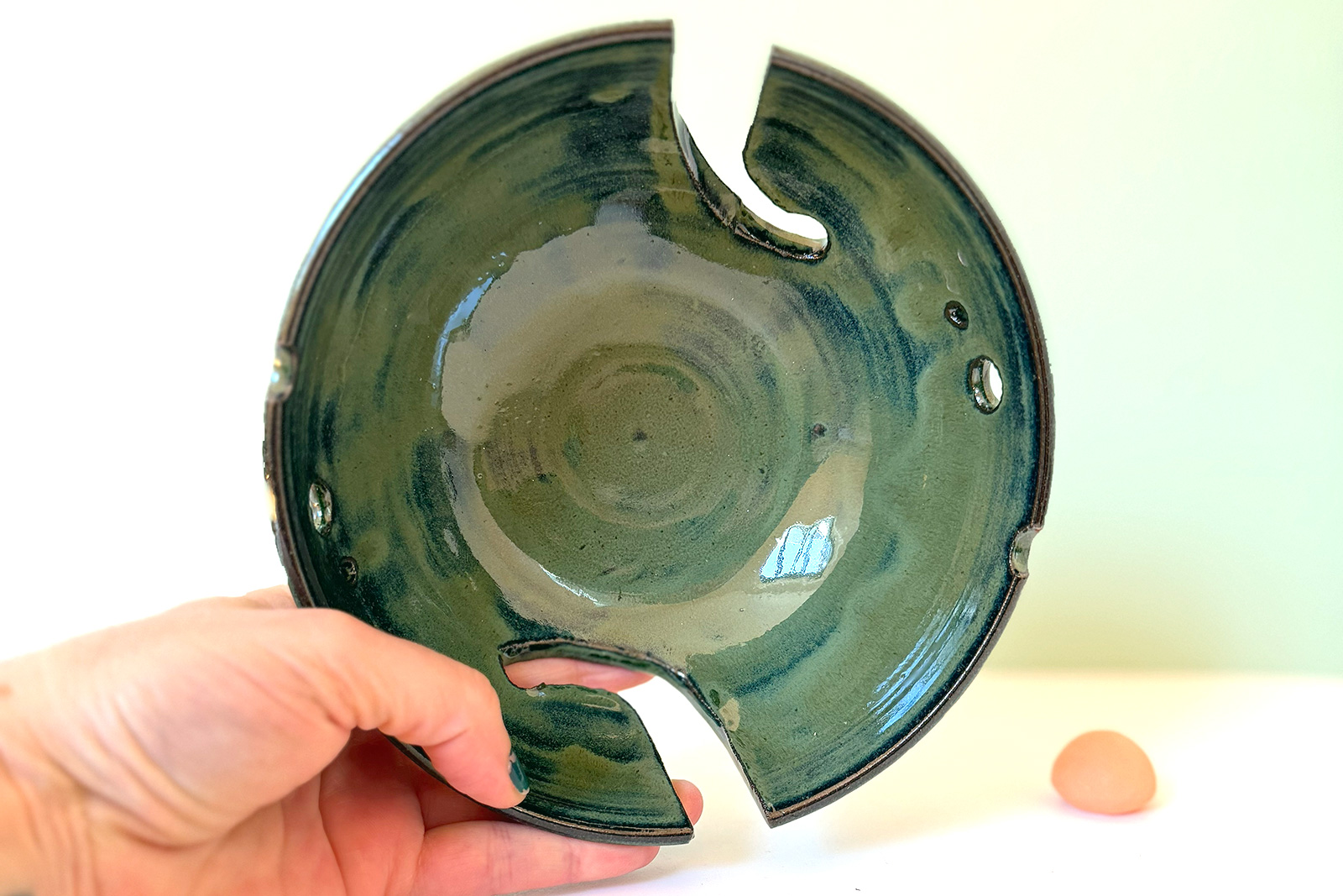 Alternative view of Yarn Bowl - Donkeys