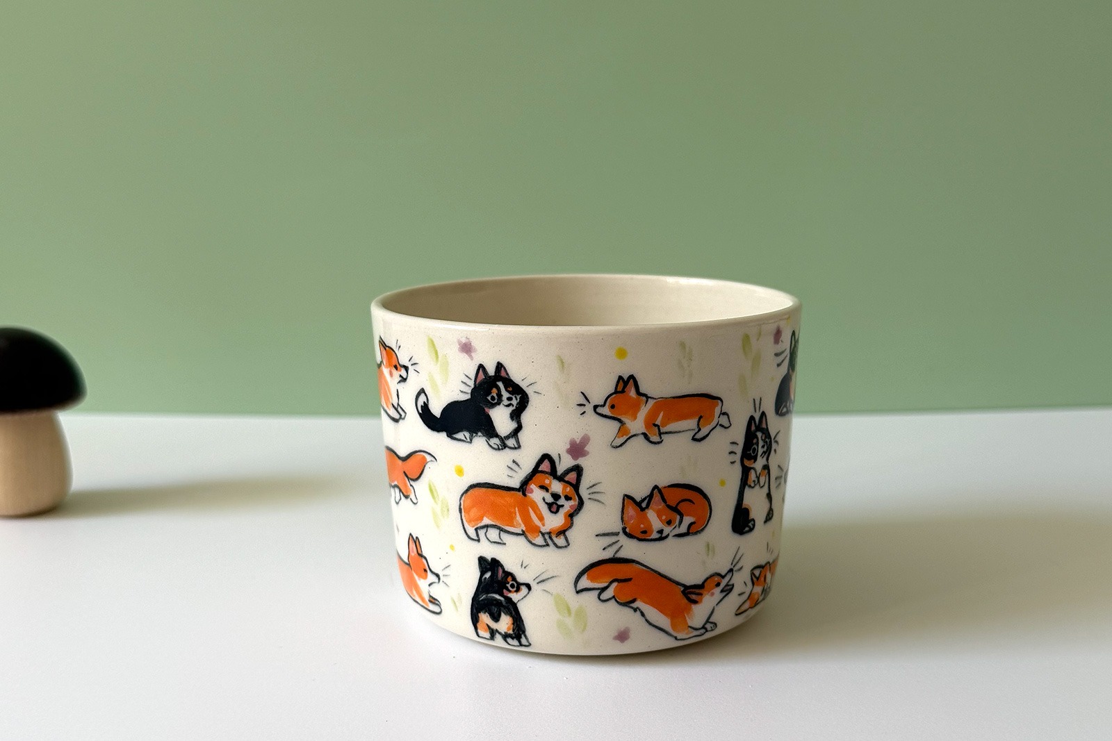 Alternative view of Cup - Many Corgis